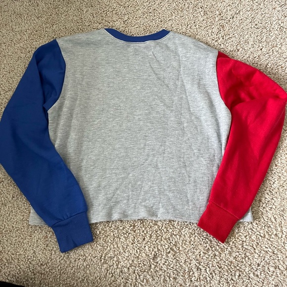 Cropped Multi-Color Sweatshirt - Picture 2 of 3